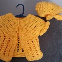 Cardigan and hat w bow - Project by glacier