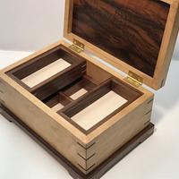 Maple and Walnut Jewelry Box - Project by kdc68