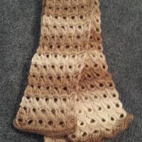 Broomstick lace scarf - neutral - Project by MeMe