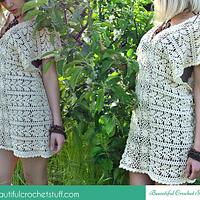 Crochet Leaf Tunic Free Pattern - Project by janegreen