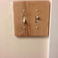 Wood switch/receptacle cover plates