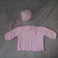 Pink Sweater and Bonnet - Project by MJ