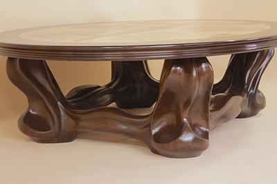 Art Nouveau Style, Large Coffee Table - Project by Dennis Zongker 
