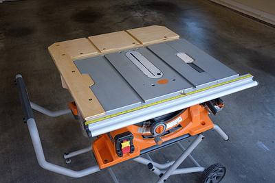 Ridgid R4510 Table Saw Extension - Project by Ron Stewart