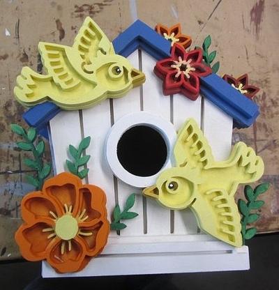 Colorful Birdhouse - Project by Scrappile