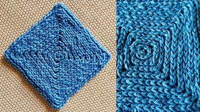 Single Crochet Solid Raised Ridges Square - Project by rajiscrafthobby
