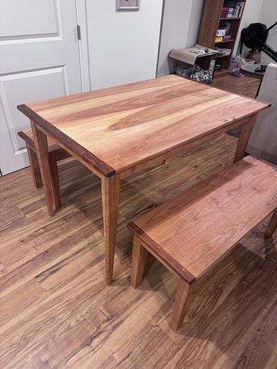 Small Farmer's Dining Table and Benches - Project by Alan Sateriale