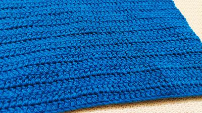 No Fuss Double Crochet Blanket With Straight Edges - Project by rajiscrafthobby