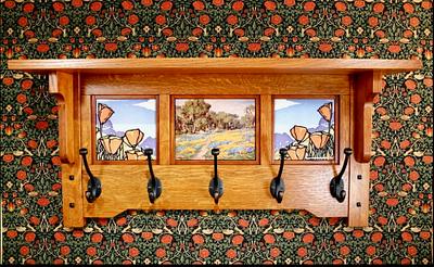 How To Make An Arts And Crafts Style Hat And Coat Rack With Elements Of Greene And Greene - Project by James McIntyre