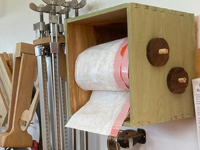 Dust collector garbage bag holder - Project by Dave Polaschek