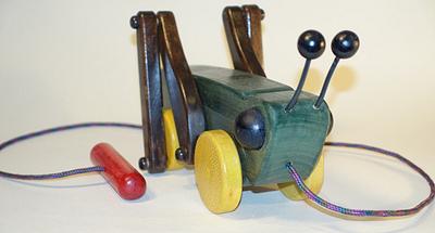 Grasshopper Pull Toy - Project by Steve Rasmussen