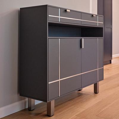 Modern Sideboard with Aluminum Accents - Project by Ron Stewart