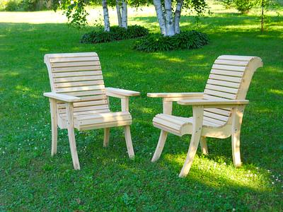 White Cedar Garden Chairs - Project by Matteout