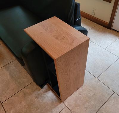 Side table with waterfall cherry feature  - Project by BB1