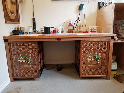 Shop Marquetry Desk - Project by shipwright