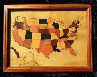 United States Puzzle Wall Art - Project by Angela Maddock
