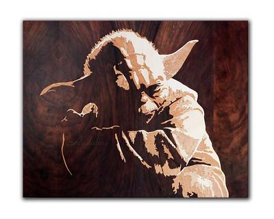 Yoda master marquetry - Project by Andulino