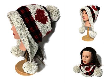 Frozen Snow Hat Plaid 4 Convertible Pony/Bun/Cowl - Project by Donelda's Creations