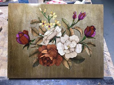 Marquetry Flowers - Project by Ryan