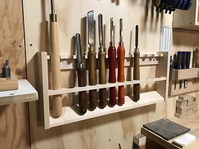 Lathe tool rack - Project by Scott