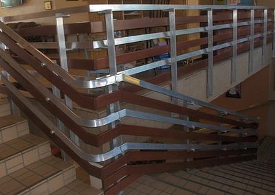 Adding safety rails to a church railing - Project by Steve Rasmussen