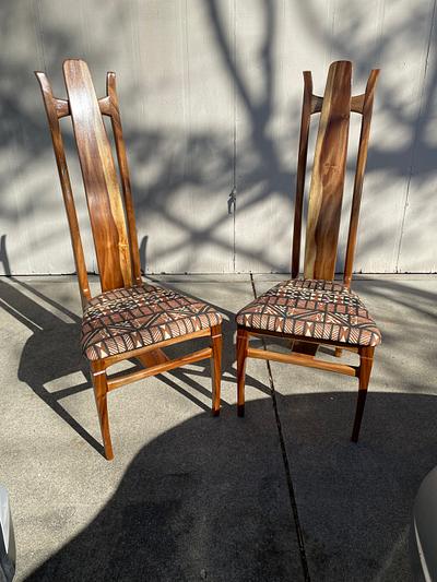 Two Hawaiian Style Chairs in Monkeypod - Project by Mike_190930