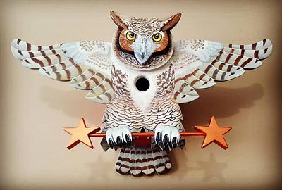 Owl Faux Birdhouse/Secret Key Stash - Project by Kel Snake
