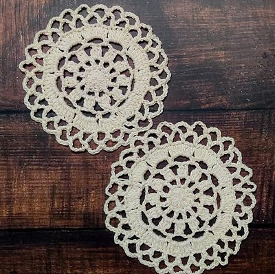 How To Crochet Mini Round Doily - Project by rajiscrafthobby