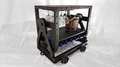 Miners Bar Cart and Wine Rack - Project by Brian Benham