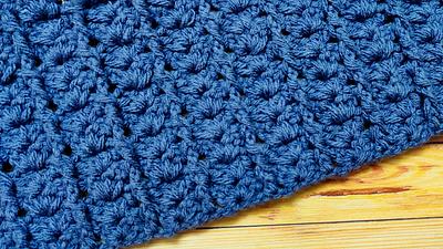 Easy and Quick Crochet Blanket with Raised Texture - Project by rajiscrafthobby
