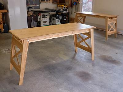 Folding Work Tables and Storage Bracket - Project by Ron Stewart