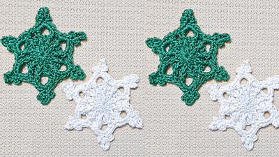 How To Make A Easy Textured Crochet Snowflake - Project by rajiscrafthobby