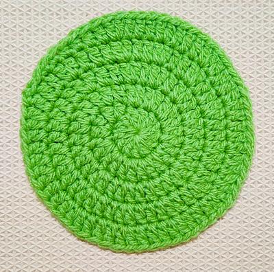 Solid Double Crochet Spiral Circle - Project by rajiscrafthobby