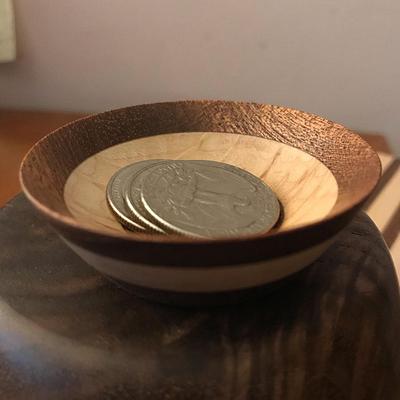 Tiny Mahogany and Maple Bowl - Project by Scott