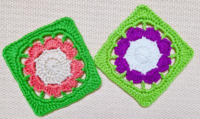 Easy Crochet Afghan Flower Granny  Square - Project by rajiscrafthobby