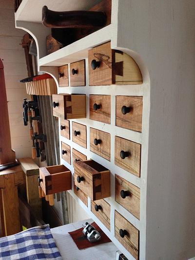 Twenty-Drawer Hardware Cabinet - Project by Ron Aylor