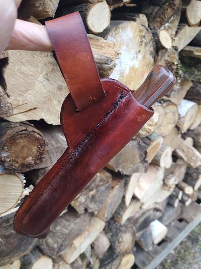 Wooden Lined Knife Sheath - Project by Don
