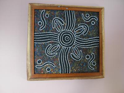 Natural Edge Frame for Austrlian Dot Paining - Project by Jim Jakosh