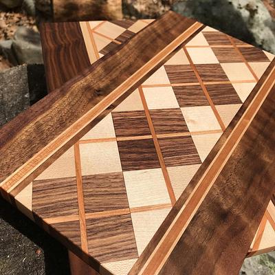 Argyle cutting boards, version 3 - Project by Scott