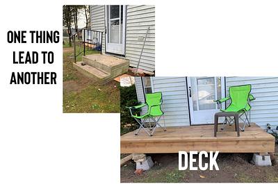 New Deck - one step at a time - Project by MsDebbieP