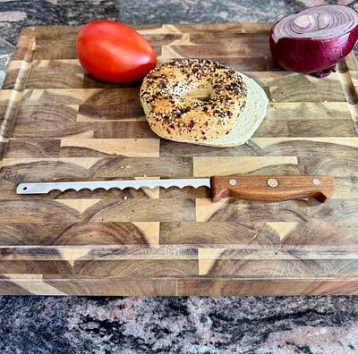 How I made a small bread knife from a bow bread knife blade  - Project by James McIntyre