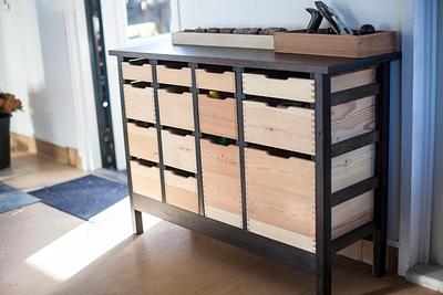 Tool storage chest of drawers, modernist style - Project by Kaerlighedsbamsen