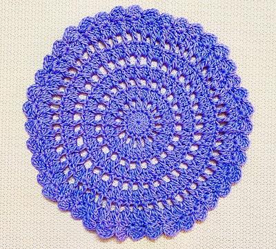 Crochet Sleek Doily How To Crochet Round Doily  - Project by rajiscrafthobby