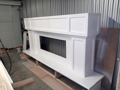 Faux Electric Fireplace Unit - Project by Clayton James Woodworks 