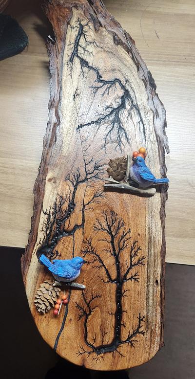 Bluebirds in the trees - Project by Donna Mae