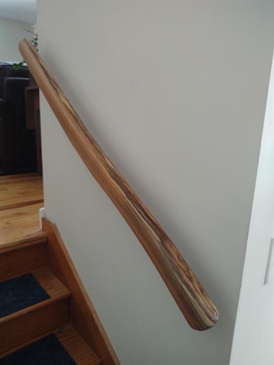 Simple cherry handrails  - Project by Don