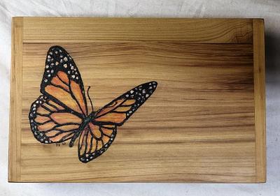 Eyeglass Storage - colored pyrography  - Project by Dan B