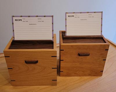 Recipe card boxes  - Project by BB1