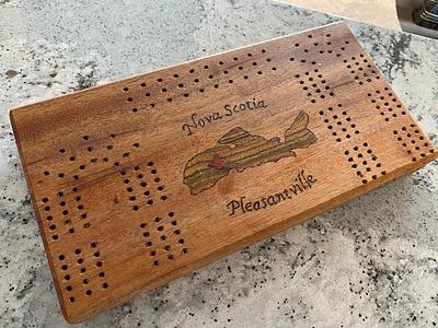 Nova Scotia Commemorative Cribbage Board - Project by Alan Sateriale