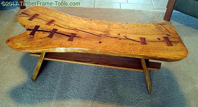 Live Edge River Legged  Coffee Table  - Project by swirt